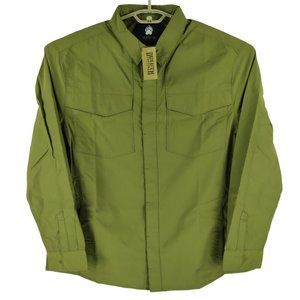 NWT Alaskan Hardgear AKHG Olive Green Recycled Galebreak Overshirt Shirt Jacket